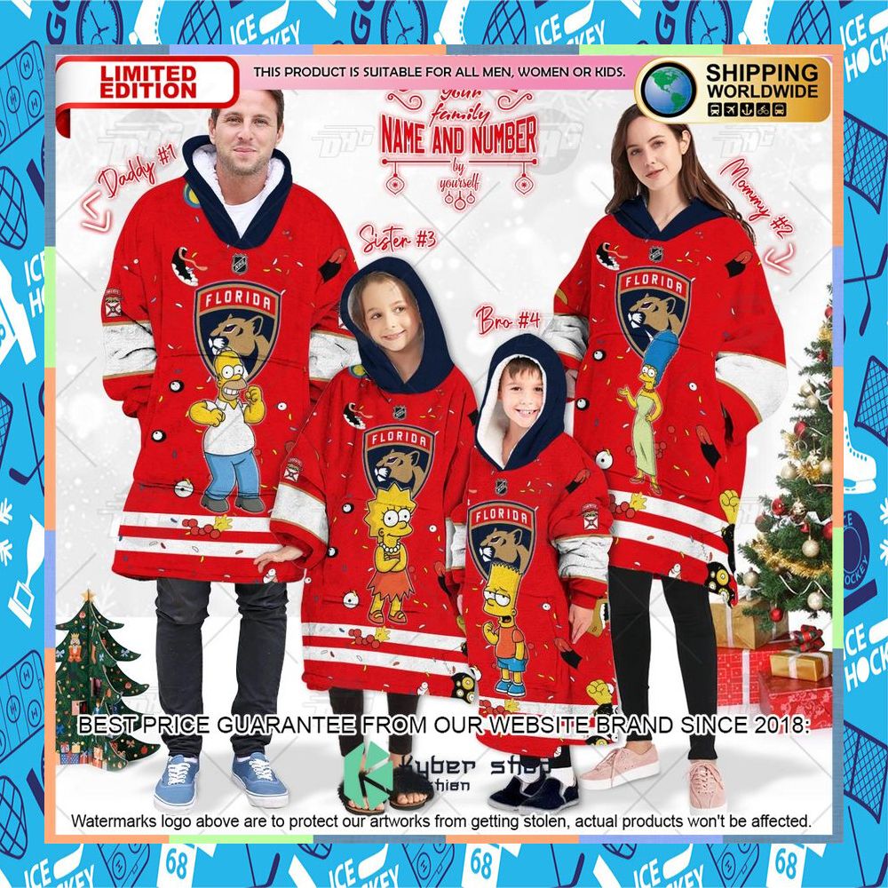 NHL Florida Panthers The Simpsons CUSTOM Oodie Blanket Hoodie 8 NHL Florida Panthers The Simpsons CUSTOM Oodie Blanket Hoodie word2