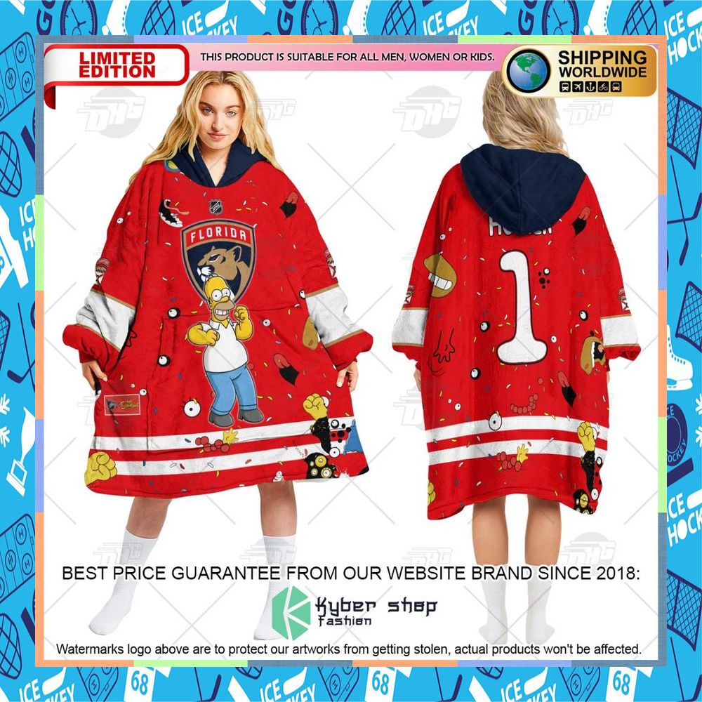 NHL Florida Panthers The Simpsons CUSTOM Oodie Blanket Hoodie 9 NHL Florida Panthers The Simpsons CUSTOM Oodie Blanket Hoodie word2
