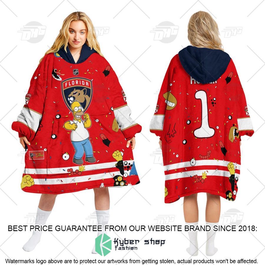 NHL Florida Panthers The Simpsons CUSTOM Oodie Blanket Hoodie 3 NHL Florida Panthers The Simpsons CUSTOM Oodie Blanket Hoodie word2