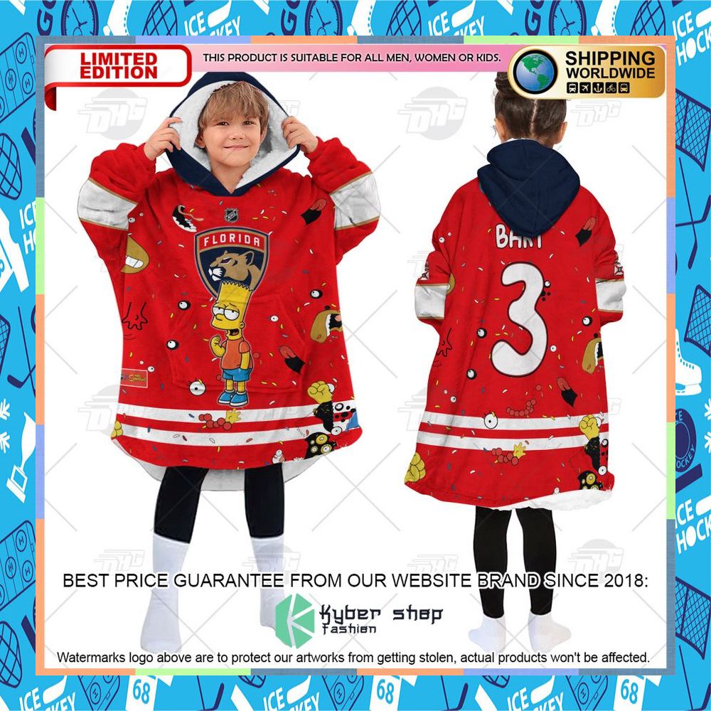 NHL Florida Panthers The Simpsons CUSTOM Oodie Blanket Hoodie 11 NHL Florida Panthers The Simpsons CUSTOM Oodie Blanket Hoodie word2