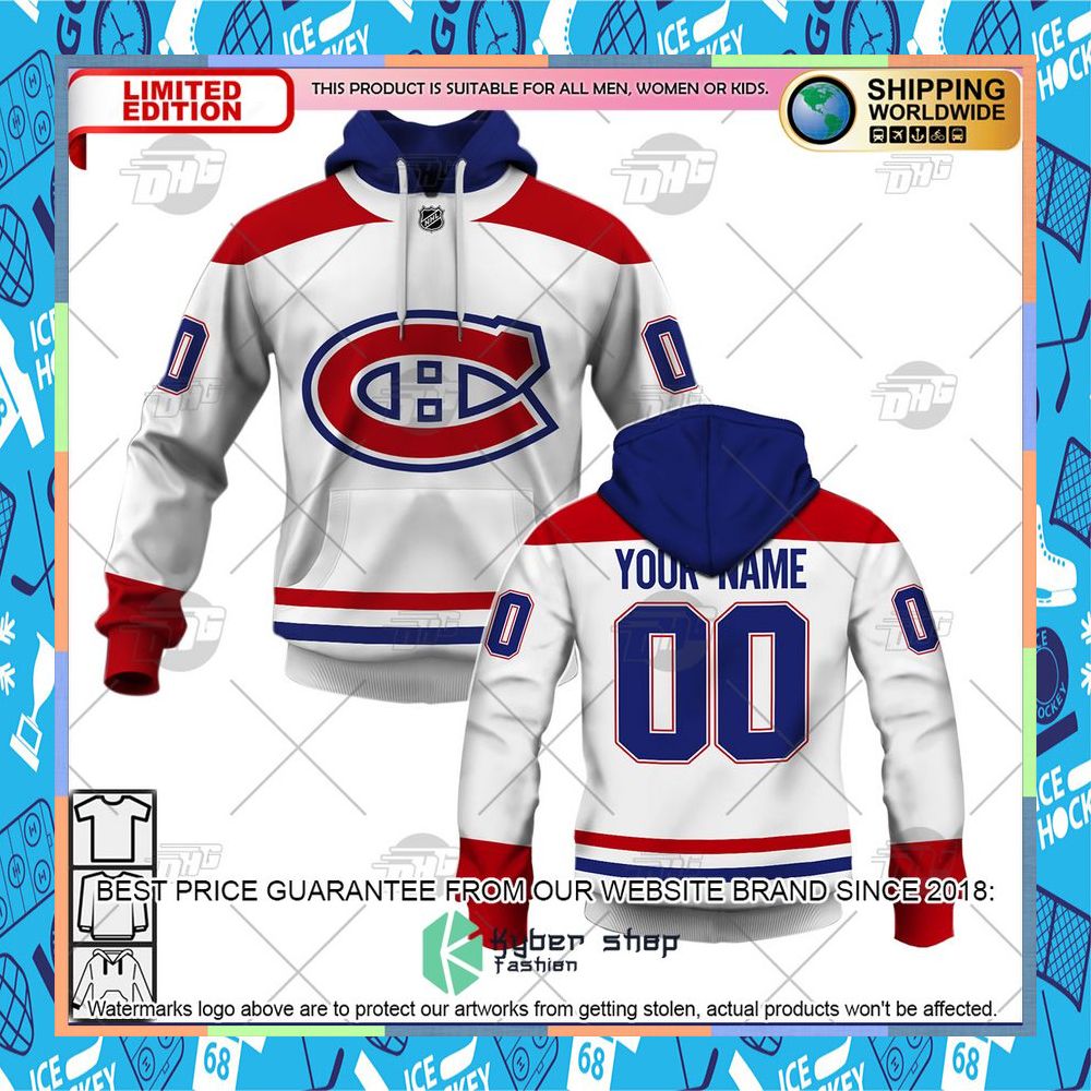 NHL Montreal Canadiens 2022 White Away CUSTOM Shirt, Hoodie 11 NHL Montreal Canadiens 2022 White Away CUSTOM Shirt, Hoodie word2