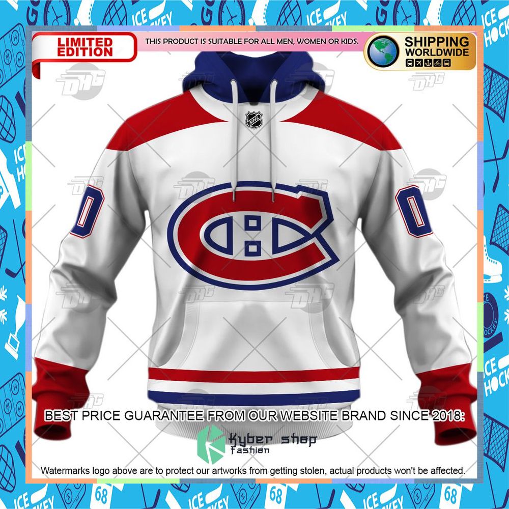 NHL Montreal Canadiens 2022 White Away CUSTOM Shirt, Hoodie 13 NHL Montreal Canadiens 2022 White Away CUSTOM Shirt, Hoodie word2