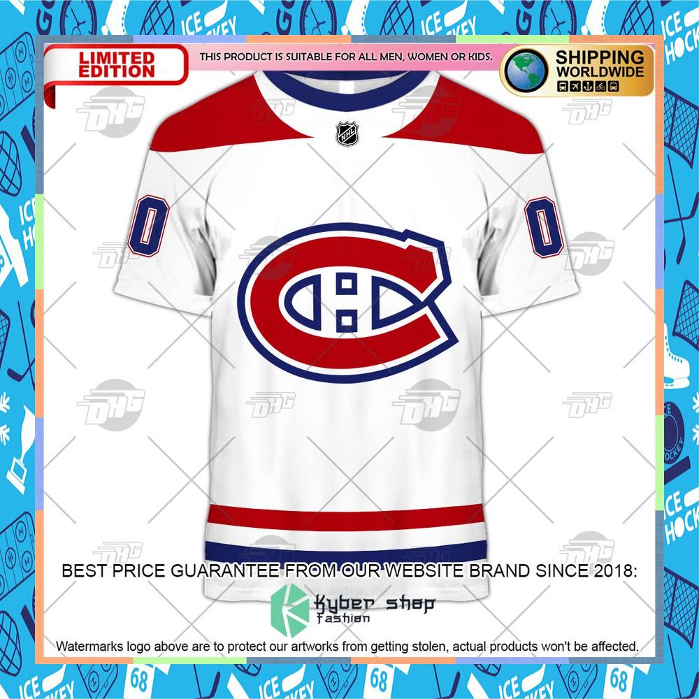 NHL Montreal Canadiens 2022 White Away CUSTOM Shirt, Hoodie 14 NHL Montreal Canadiens 2022 White Away CUSTOM Shirt, Hoodie word2