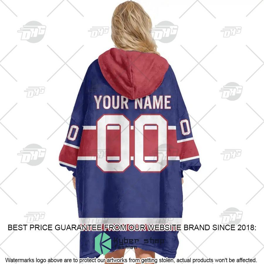 NHL Montreal Canadiens blue CUSTOM Oodie Blanket Hoodie 7 NHL Montreal Canadiens blue CUSTOM Oodie Blanket Hoodie word2