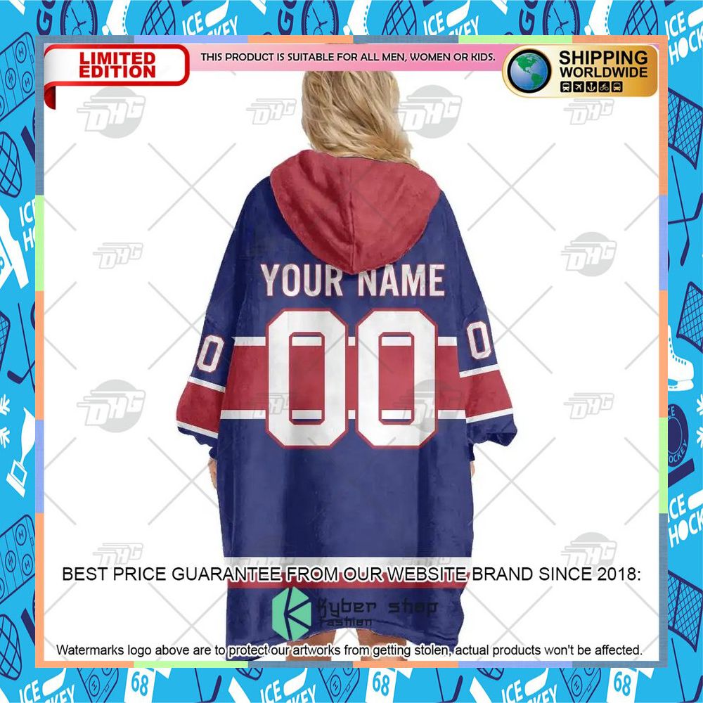 NHL Montreal Canadiens blue CUSTOM Oodie Blanket Hoodie 14 NHL Montreal Canadiens blue CUSTOM Oodie Blanket Hoodie word2