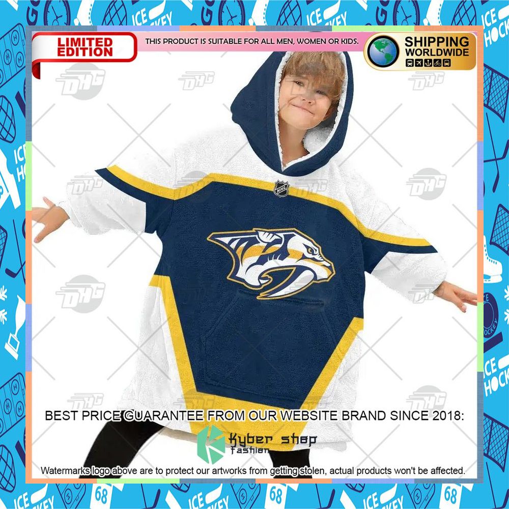NHL Nashville Predators green CUSTOM Oodie Blanket Hoodie 15 NHL Nashville Predators green CUSTOM Oodie Blanket Hoodie word2