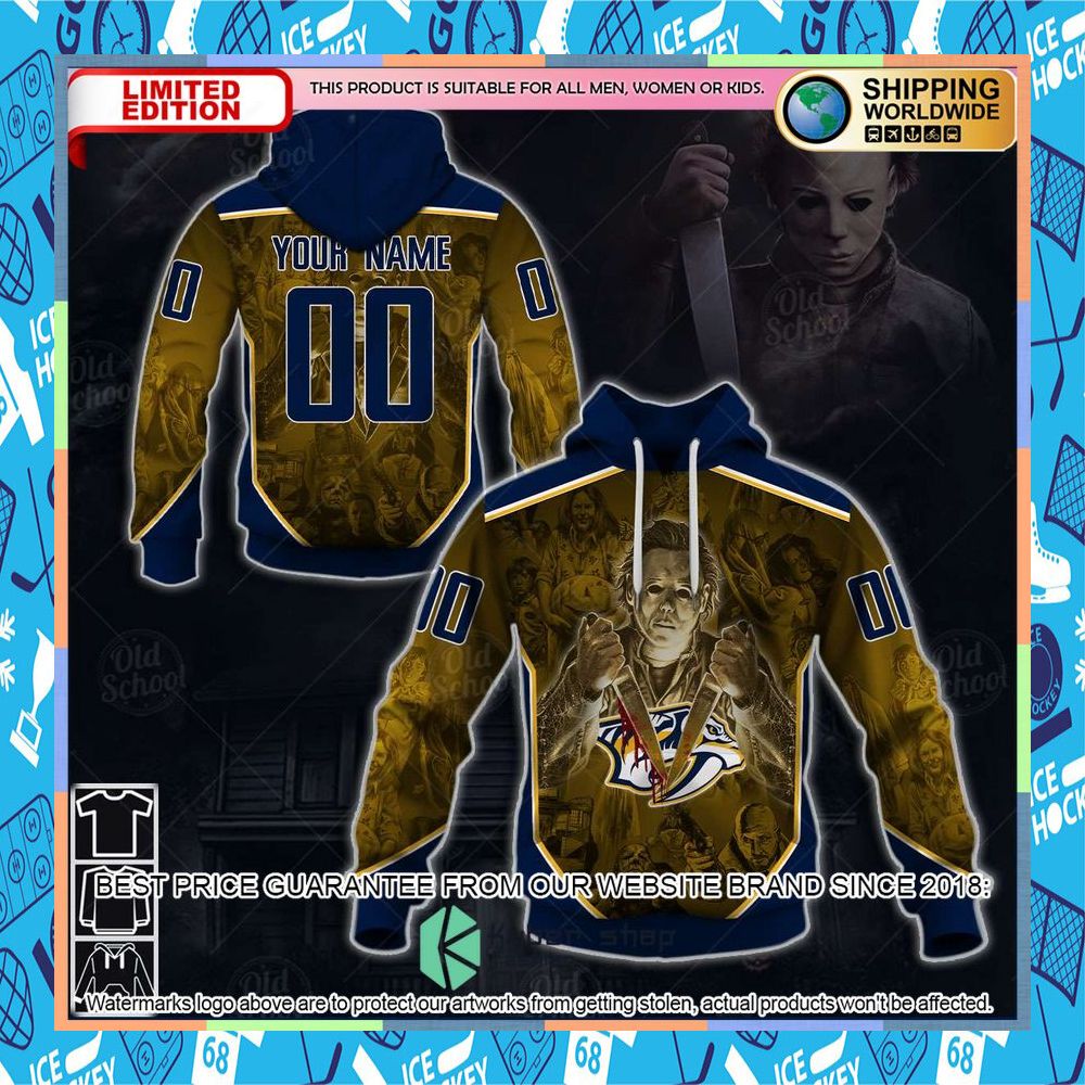 NHL Nashville Predators x Michael Myers Halloween 2020 Style CUSTOM Shirt, Hoodie 8 NHL Nashville Predators x Michael Myers Halloween 2020 Style CUSTOM Shirt, Hoodie word3