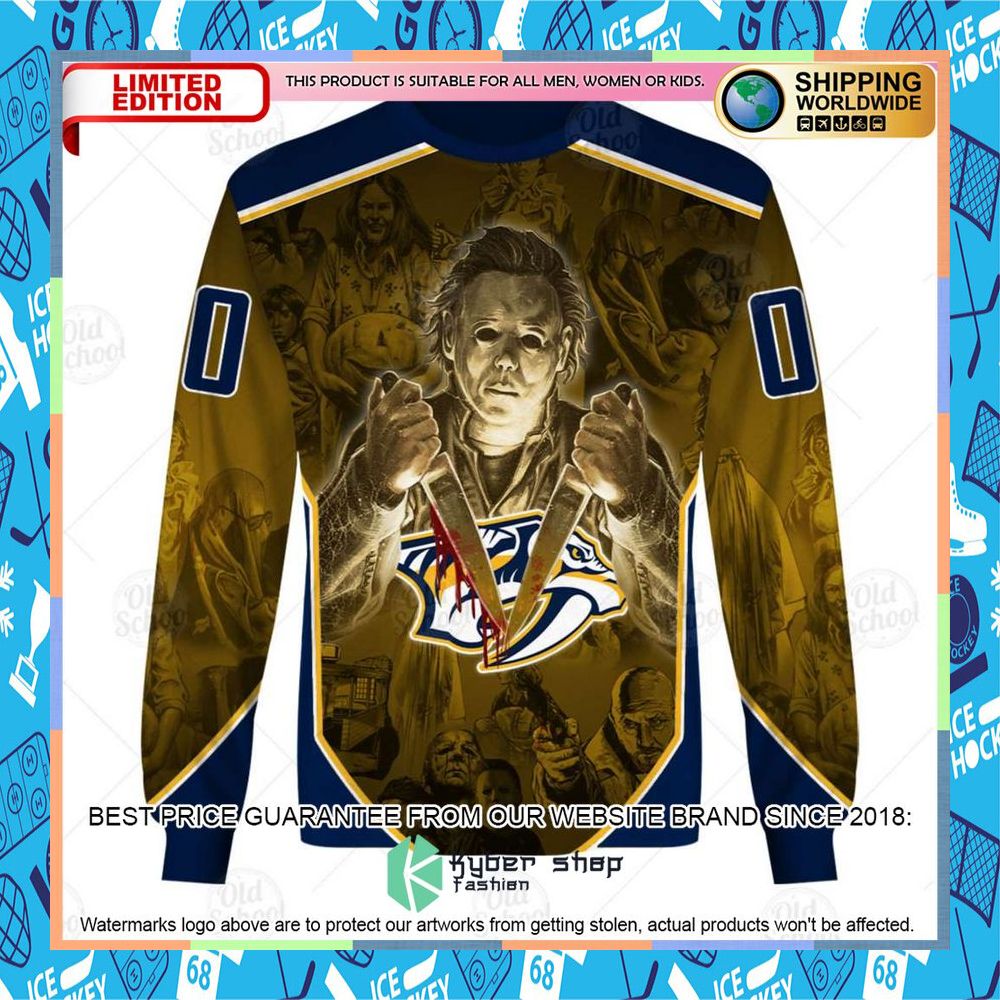 NHL Nashville Predators x Michael Myers Halloween 2020 Style CUSTOM Shirt, Hoodie 11 NHL Nashville Predators x Michael Myers Halloween 2020 Style CUSTOM Shirt, Hoodie word3