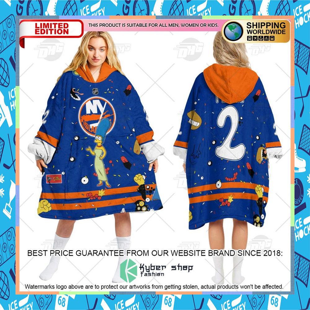 NHL New York Islanders The Simpsons CUSTOM Oodie Blanket Hoodie 10 NHL New York Islanders The Simpsons CUSTOM Oodie Blanket Hoodie word2