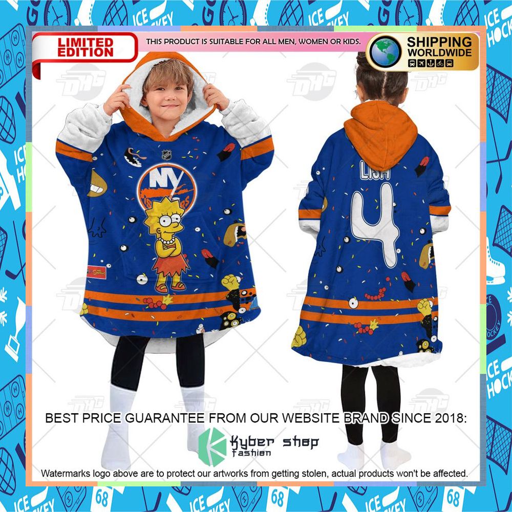 NHL New York Islanders The Simpsons CUSTOM Oodie Blanket Hoodie 12 NHL New York Islanders The Simpsons CUSTOM Oodie Blanket Hoodie word2
