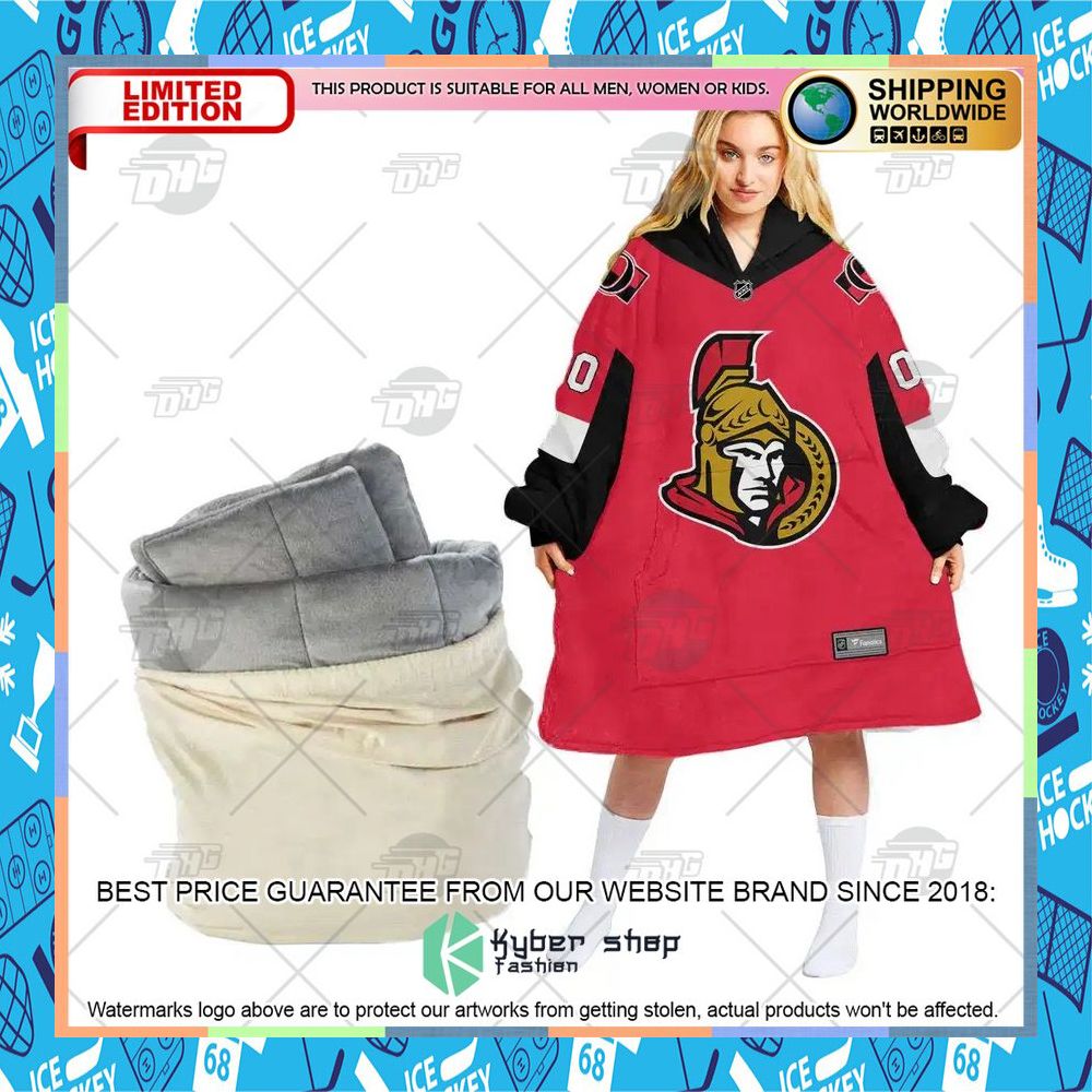 NHL Ottawa Senators logo CUSTOM Oodie Blanket Hoodie 11 NHL Ottawa Senators logo CUSTOM Oodie Blanket Hoodie word3