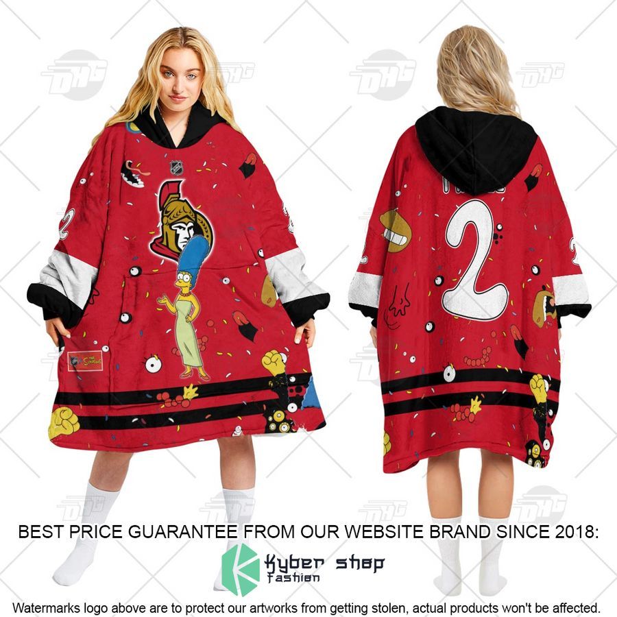NHL Ottawa Senators The Simpsons CUSTOM Oodie Blanket Hoodie 4 NHL Ottawa Senators The Simpsons CUSTOM Oodie Blanket Hoodie word1