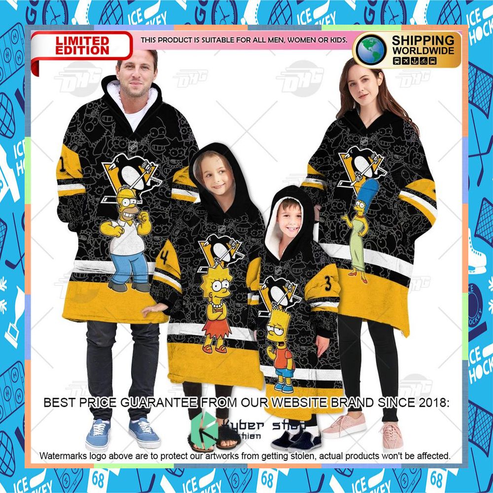 NHL Pittsburgh Penguins The Simpsons CUSTOM Oodie Blanket Hoodie 7 NHL Pittsburgh Penguins The Simpsons CUSTOM Oodie Blanket Hoodie word3
