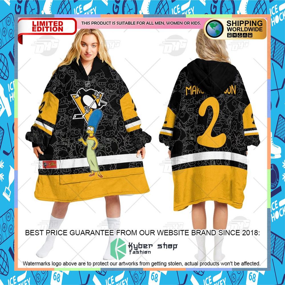 NHL Pittsburgh Penguins The Simpsons CUSTOM Oodie Blanket Hoodie 10 NHL Pittsburgh Penguins The Simpsons CUSTOM Oodie Blanket Hoodie word3