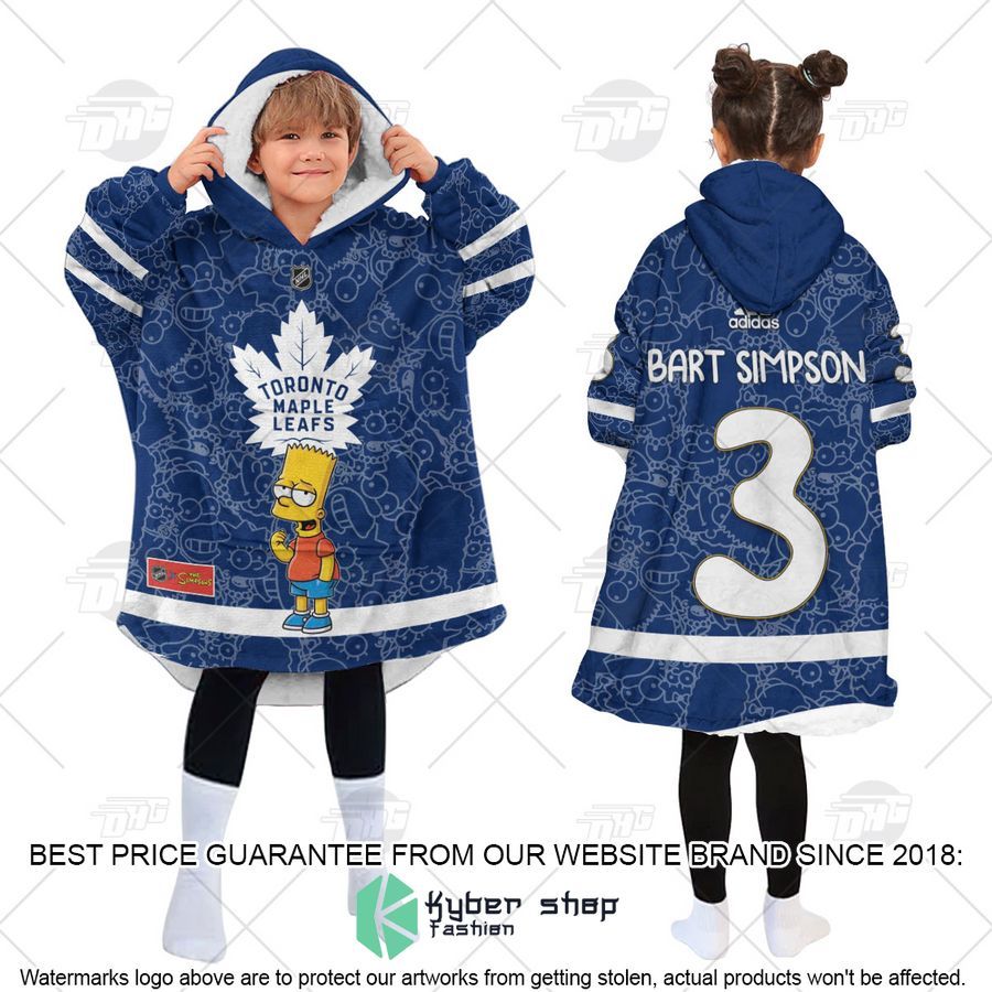 NHL Toronto Maple Leafs The Simpsons CUSTOM Oodie Blanket Hoodie 5 NHL Toronto Maple Leafs The Simpsons CUSTOM Oodie Blanket Hoodie word2