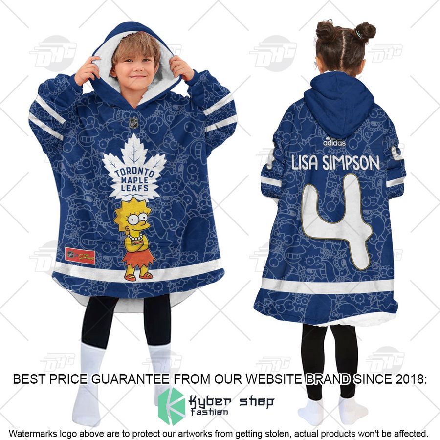 NHL Toronto Maple Leafs The Simpsons CUSTOM Oodie Blanket Hoodie 6 NHL Toronto Maple Leafs The Simpsons CUSTOM Oodie Blanket Hoodie word2