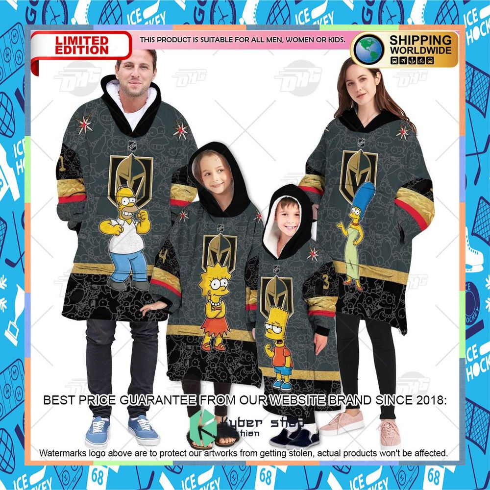 NHL Vegas Golden Knights The Simpsons CUSTOM Oodie Blanket Hoodie 7 NHL Vegas Golden Knights The Simpsons CUSTOM Oodie Blanket Hoodie word3