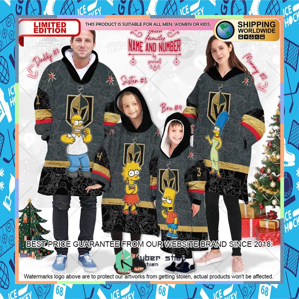 NHL Vegas Golden Knights The Simpsons CUSTOM Oodie Blanket Hoodie 8 NHL Vegas Golden Knights The Simpsons CUSTOM Oodie Blanket Hoodie word3