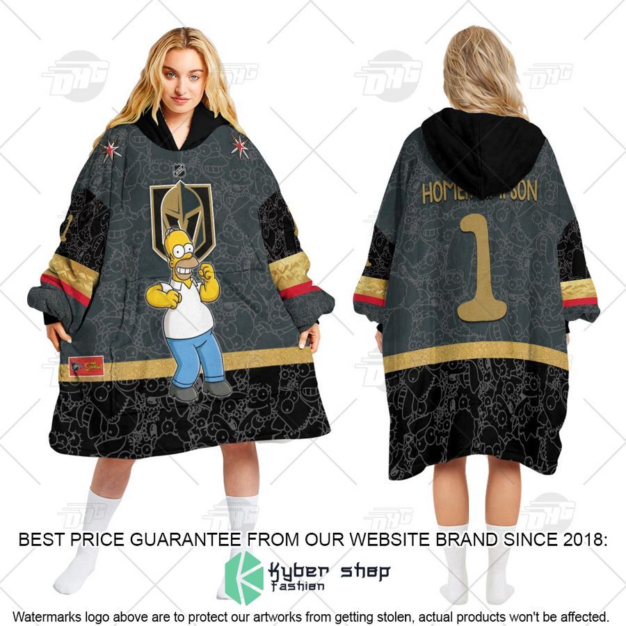 NHL Vegas Golden Knights The Simpsons CUSTOM Oodie Blanket Hoodie 3 NHL Vegas Golden Knights The Simpsons CUSTOM Oodie Blanket Hoodie word3