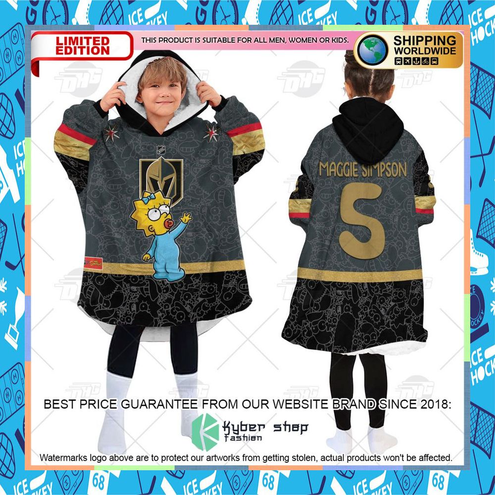 NHL Vegas Golden Knights The Simpsons CUSTOM Oodie Blanket Hoodie 13 NHL Vegas Golden Knights The Simpsons CUSTOM Oodie Blanket Hoodie word3