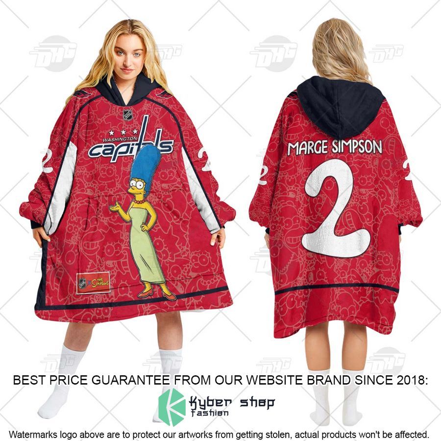 NHL Washington Capitals The Simpsons CUSTOM Oodie Blanket Hoodie 4 NHL Washington Capitals The Simpsons CUSTOM Oodie Blanket Hoodie word3