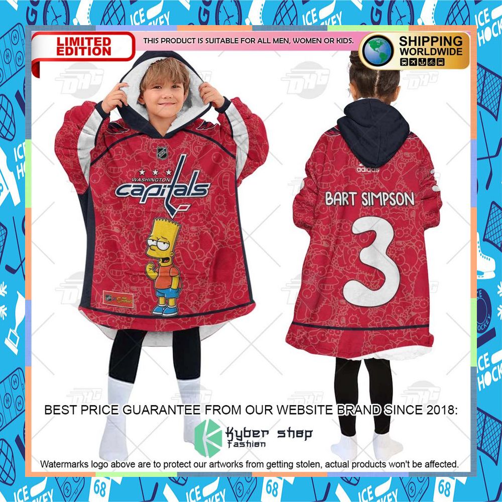 NHL Washington Capitals The Simpsons CUSTOM Oodie Blanket Hoodie 11 NHL Washington Capitals The Simpsons CUSTOM Oodie Blanket Hoodie word3