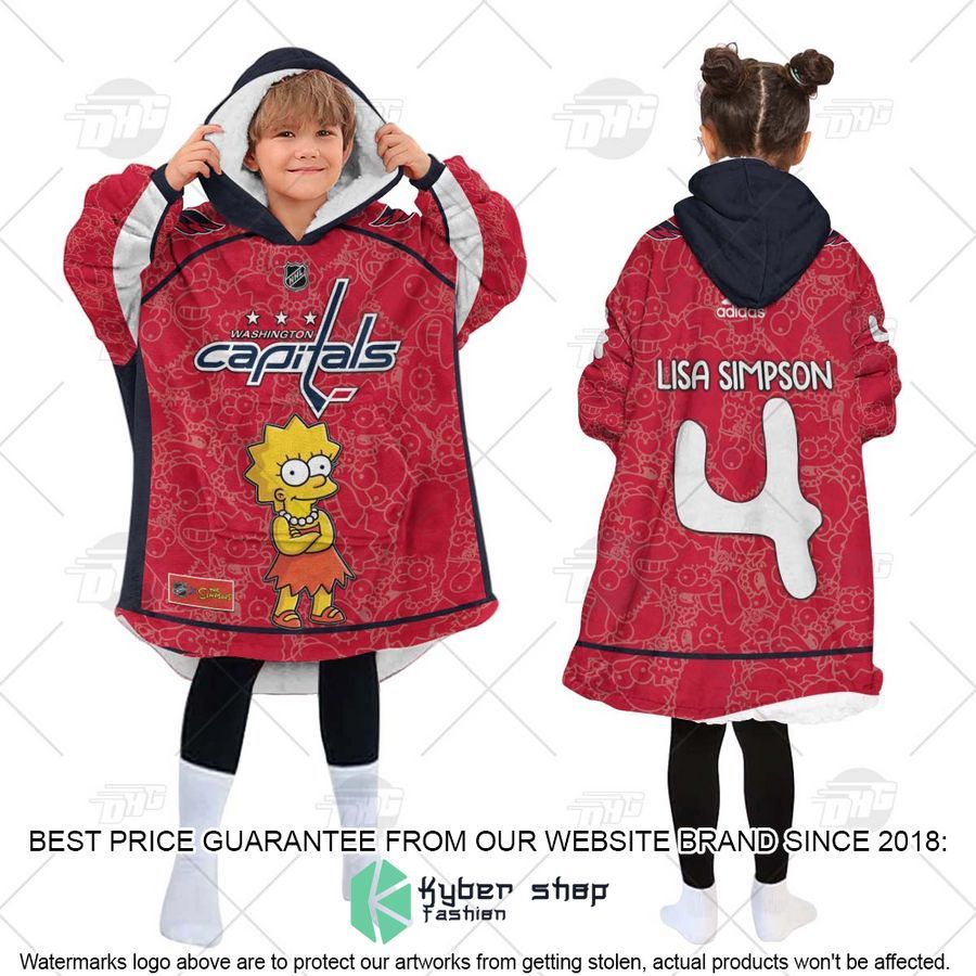 NHL Washington Capitals The Simpsons CUSTOM Oodie Blanket Hoodie 6 NHL Washington Capitals The Simpsons CUSTOM Oodie Blanket Hoodie word3