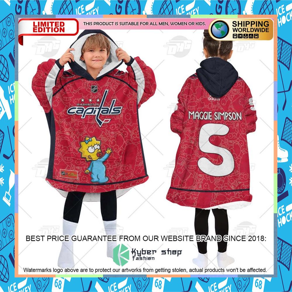 NHL Washington Capitals The Simpsons CUSTOM Oodie Blanket Hoodie 13 NHL Washington Capitals The Simpsons CUSTOM Oodie Blanket Hoodie word3