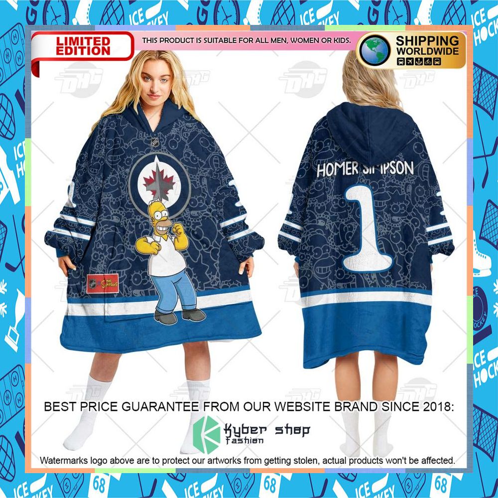 NHL Winnipeg Jets The Simpsons CUSTOM Oodie Blanket Hoodie 9 NHL Winnipeg Jets The Simpsons CUSTOM Oodie Blanket Hoodie word1