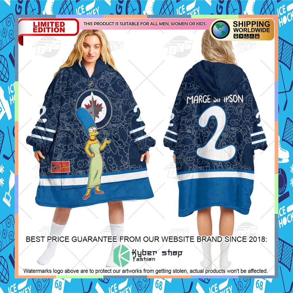 NHL Winnipeg Jets The Simpsons CUSTOM Oodie Blanket Hoodie 10 NHL Winnipeg Jets The Simpsons CUSTOM Oodie Blanket Hoodie word1