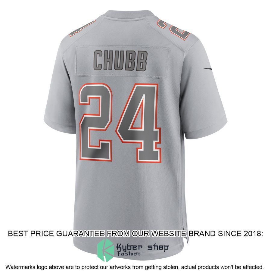 Nick Chubb Cleveland Browns Atmosphere Fashion Gray Football Jersey 3 Nick Chubb Cleveland Browns Atmosphere Fashion Gray Football Jersey word3