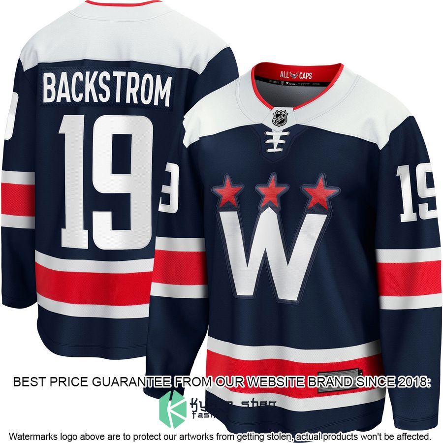 Nicklas Backstrom Washington Capitals Alternate 2020-21 Premier Navy Hockey Jersey