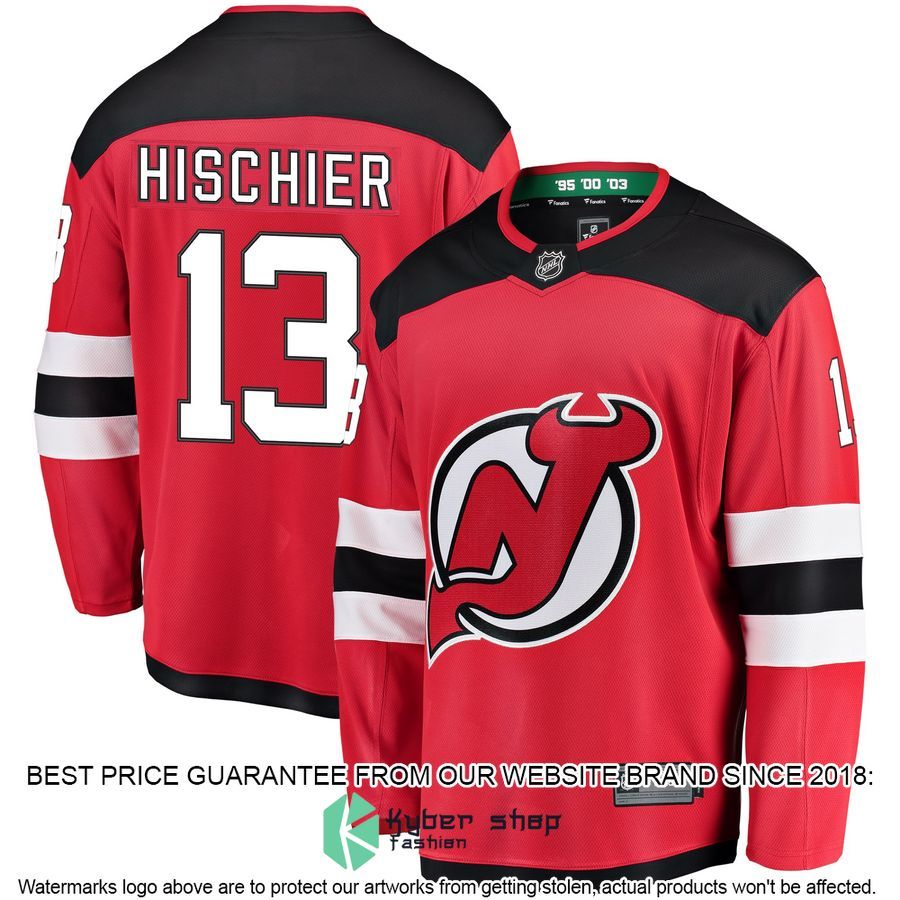Nico Hischier New Jersey Devils Breakaway Red Hockey Jersey