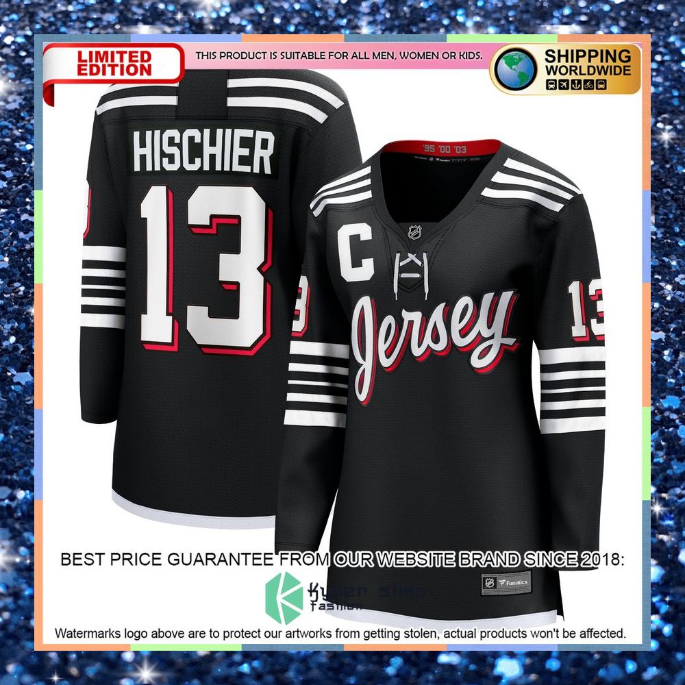 Nico Hischier New Jersey Devils Women's Home Premier Red Hockey Jersey 10 Nico Hischier New Jersey Devils Women's Home Premier Red Hockey Jersey word1