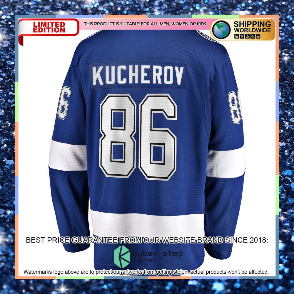 Nikita Kucherov Tampa Bay Lightning Home 2022 Stanley Cup Final Blue Hockey Jersey 7 Nikita Kucherov Tampa Bay Lightning Home 2022 Stanley Cup Final Blue Hockey Jersey word3