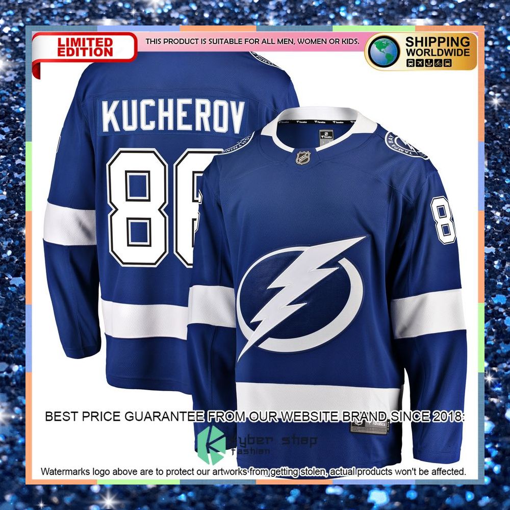 Nikita Kucherov Tampa Bay Lightning Home Blue Hockey Jersey 6 Nikita Kucherov Tampa Bay Lightning Home Blue Hockey Jersey word2
