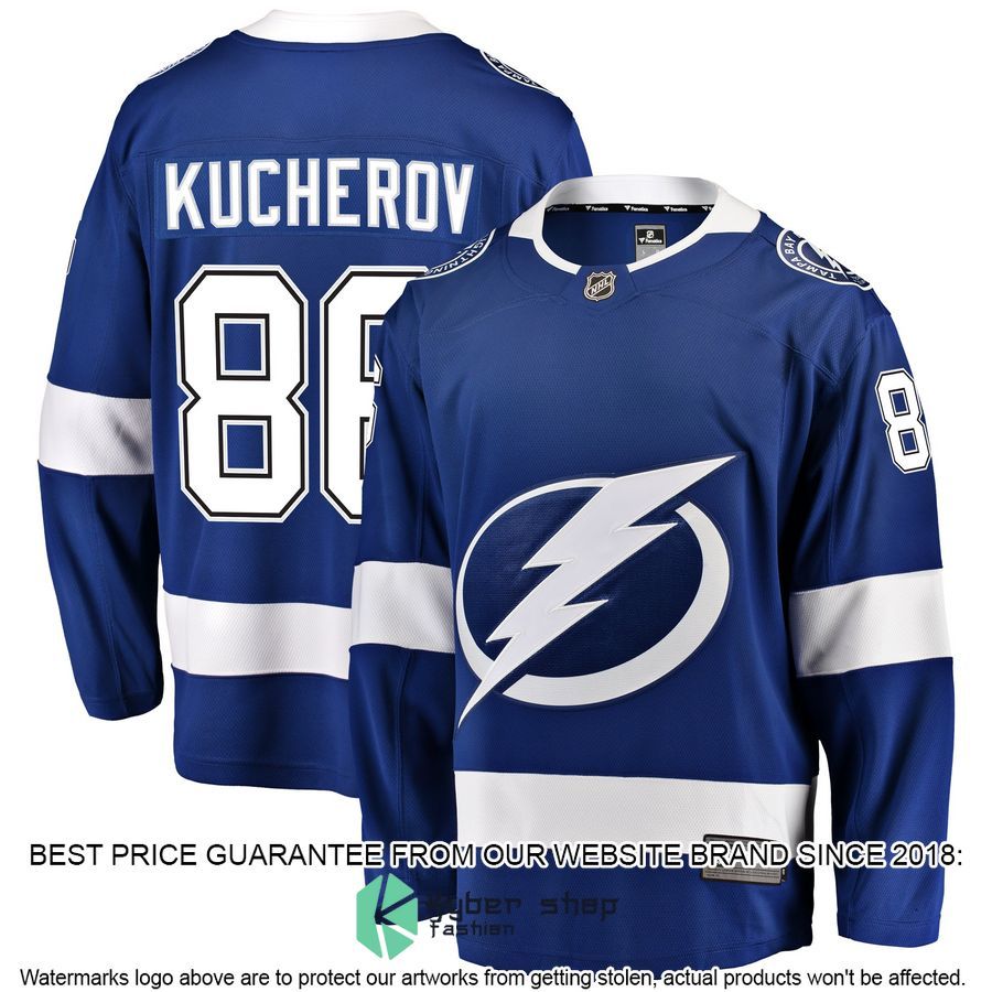 Nikita Kucherov Tampa Bay Lightning Home Blue Hockey Jersey 4 Nikita Kucherov Tampa Bay Lightning Home Blue Hockey Jersey word2