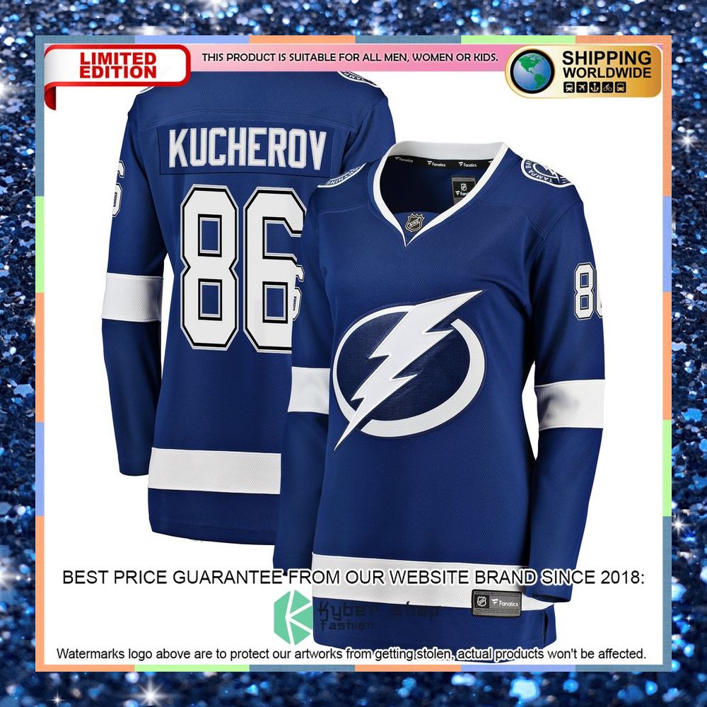 Nikita Kucherov Tampa Bay Lightning Women's Premier Blue Hockey Jersey 5 Nikita Kucherov Tampa Bay Lightning Women's Premier Blue Hockey Jersey word1
