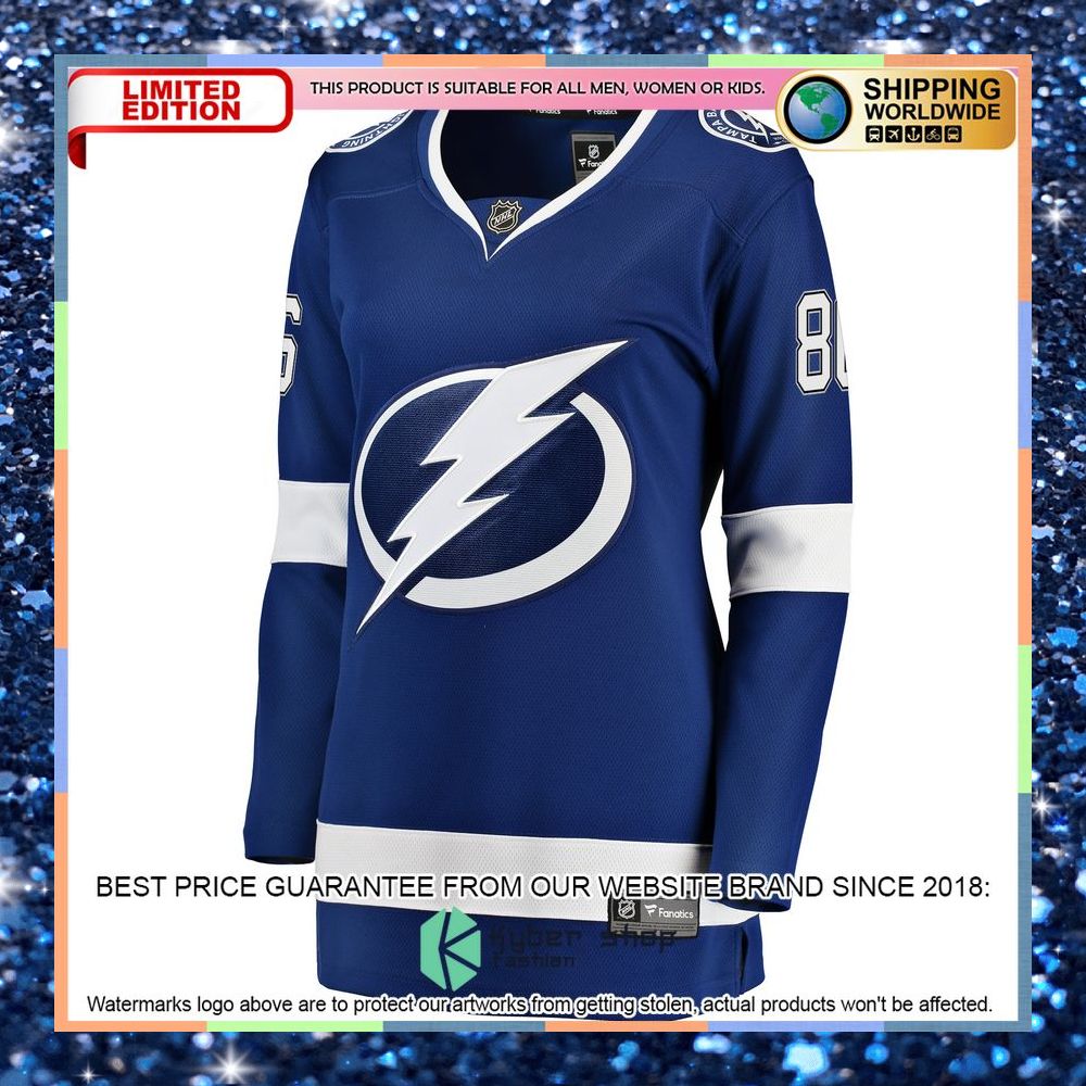 Nikita Kucherov Tampa Bay Lightning Women's Premier Blue Hockey Jersey 6 Nikita Kucherov Tampa Bay Lightning Women's Premier Blue Hockey Jersey word1