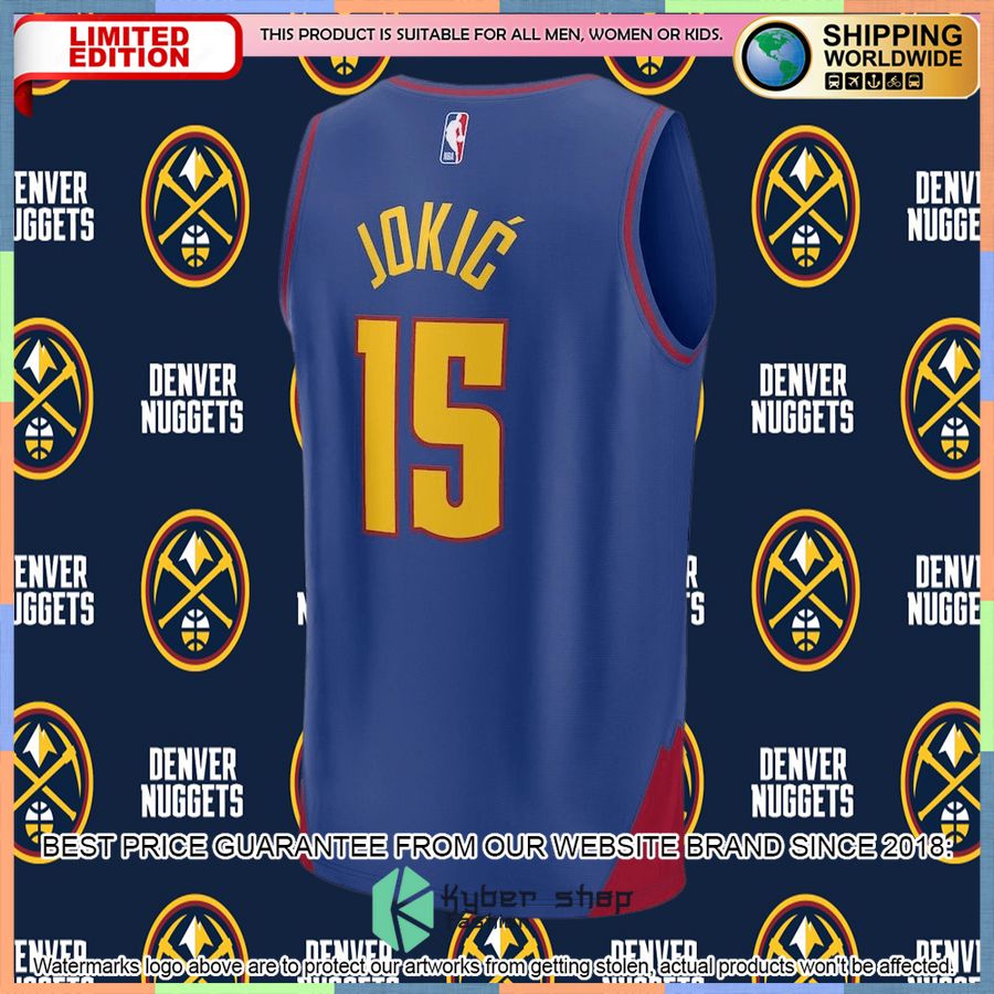Nikola Jokic Denver Nuggets 2022-23 Player Blue Basketball Jersey 6 Nikola Jokic Denver Nuggets 2022-23 Player Blue Basketball Jersey word1