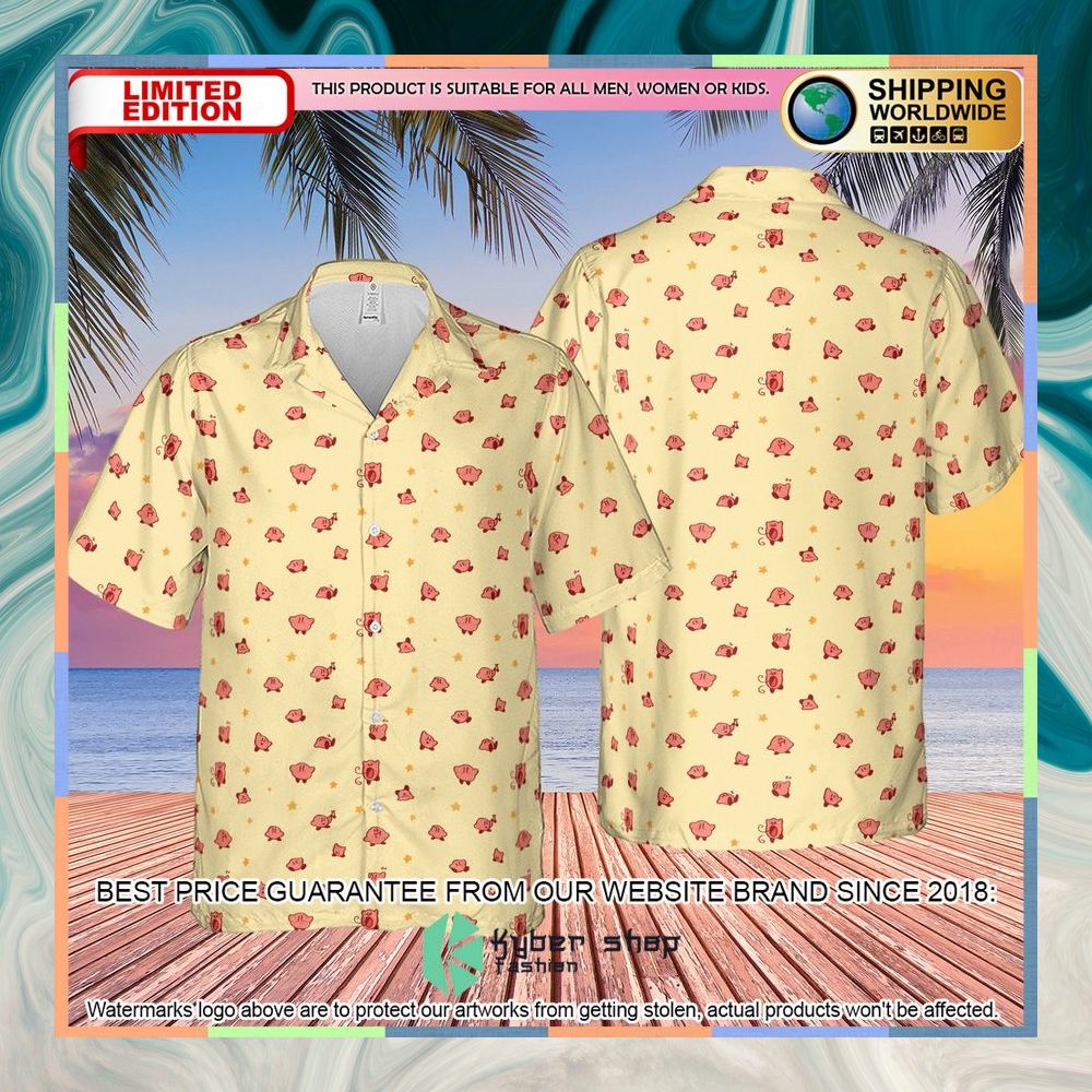 Nintendo Kirby Pattern Hawaiian Shirt 8 Nintendo Kirby Pattern Hawaiian Shirt word2