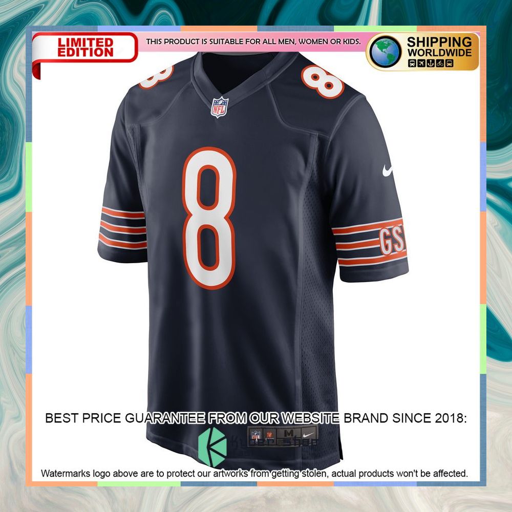 N'Keal Harry Chicago Bears Navy Football Jersey 6 N'Keal Harry Chicago Bears Navy Football Jersey word1