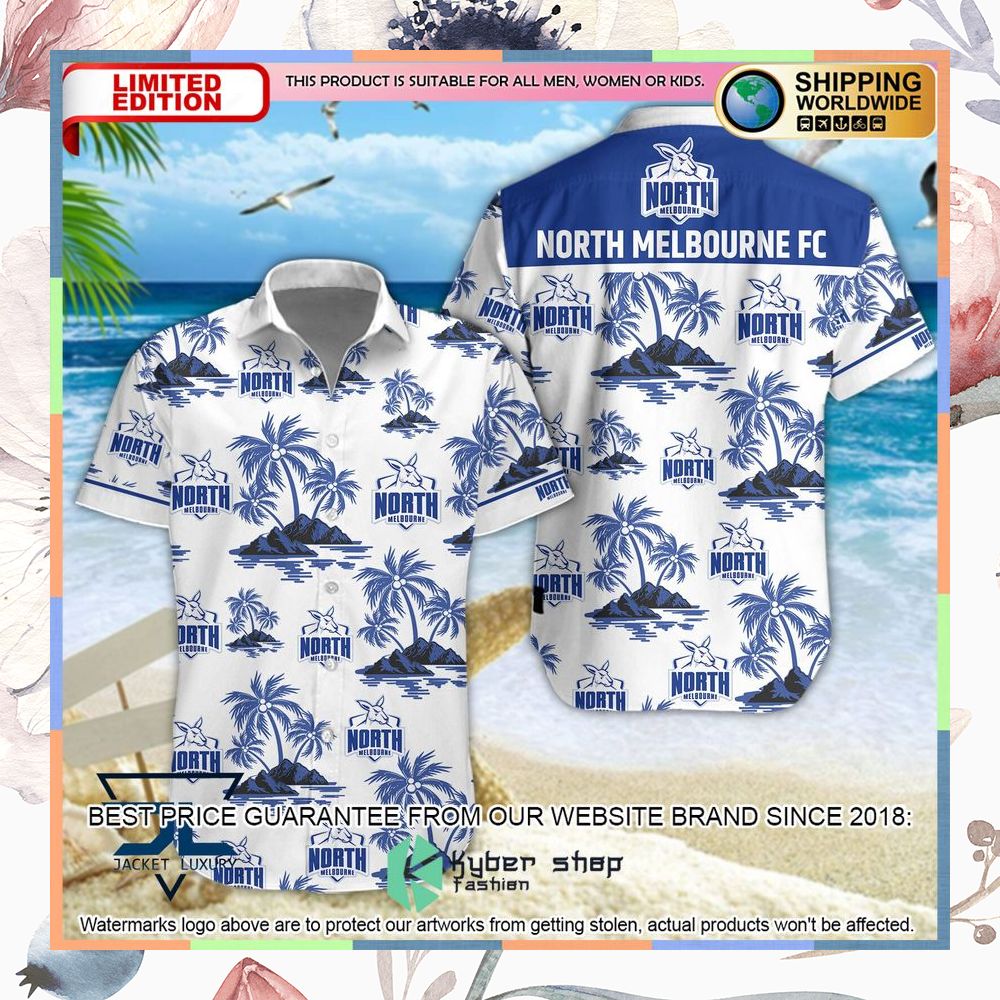 North Melbourne Football Club Hawaiian Shirt, Shorts 5 North Melbourne Football Club Hawaiian Shirt, Shorts word1