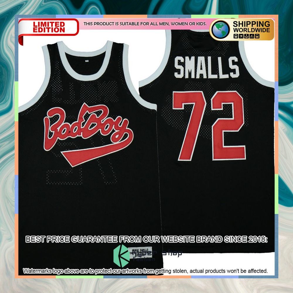 Notorious B.I.G. Biggie Smalls Bad Boy Basketball Jersey 4 Notorious B.I.G. Biggie Smalls Bad Boy Basketball Jersey word2