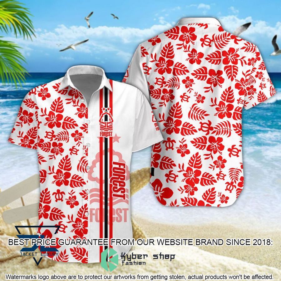 Nottingham Forest F.C Flowers Hawaiian Shirt, Shorts