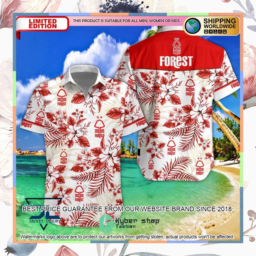 Nottingham Forest F.C Logo Hawaiian Shirt, Shorts 5 Nottingham Forest F.C Logo Hawaiian Shirt, Shorts word3