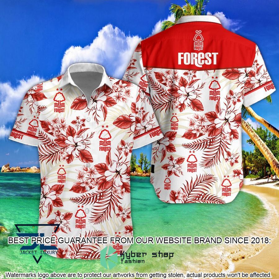 Nottingham Forest F.C Logo Hawaiian Shirt, Shorts