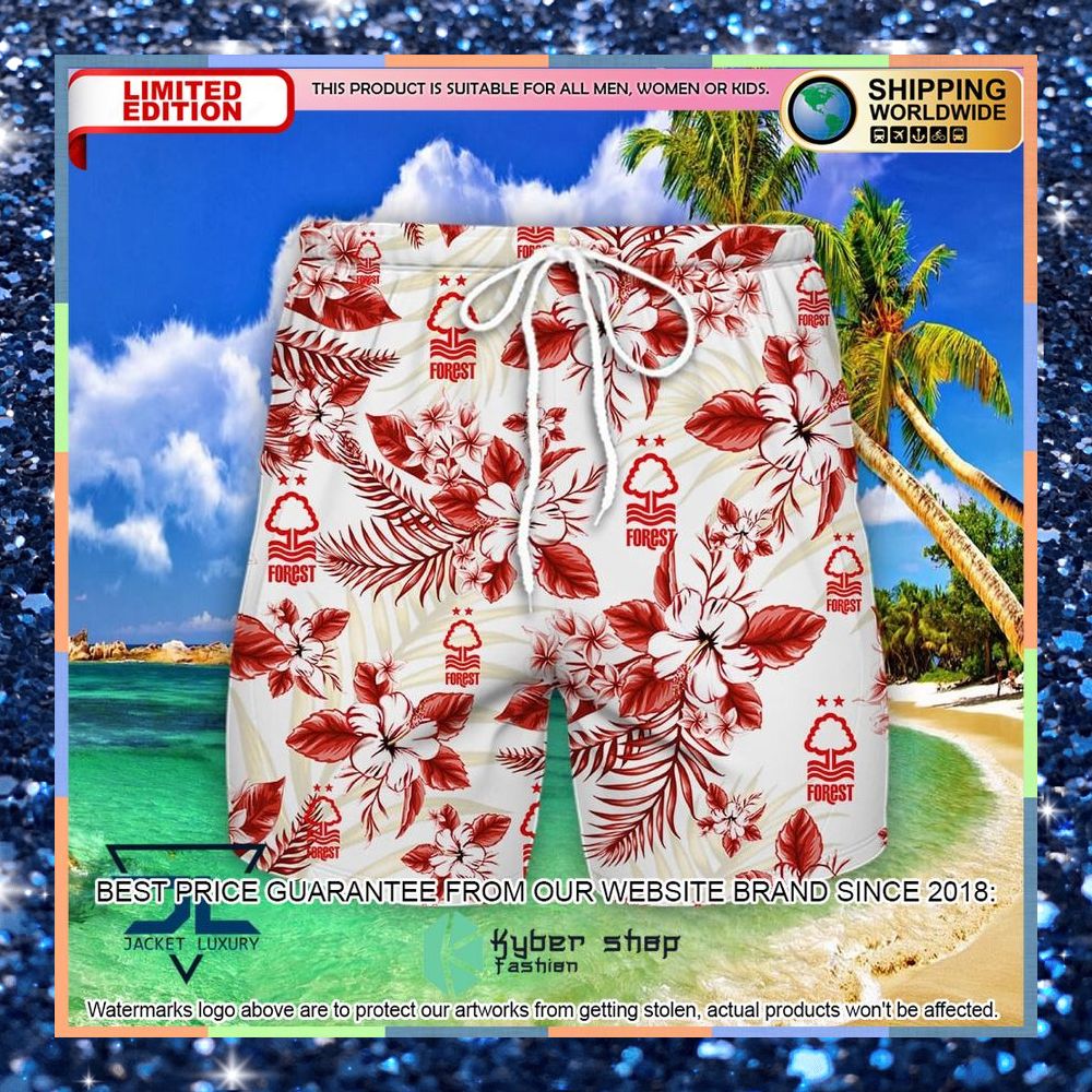 Nottingham Forest F.C Logo Hawaiian Shirt, Shorts 4 Nottingham Forest F.C Logo Hawaiian Shirt, Shorts word3