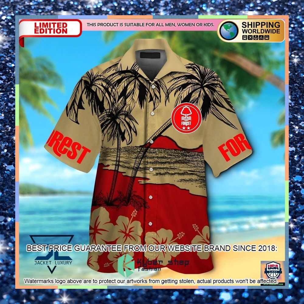 Nottingham Forest Hawaiian Shirt, Shorts 3 Nottingham Forest Hawaiian Shirt, Shorts word3