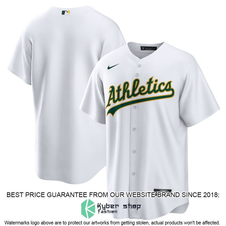 Oakland Athletics Home Blank White Baseball Jersey